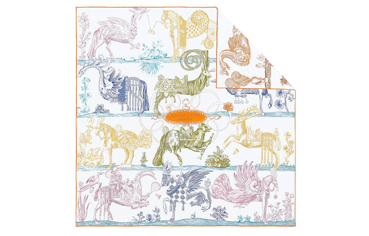 HERMES HERMES Della Cavalleria Scarves Women's Multicolor
