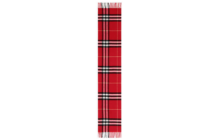 Burberry The Classic Checked Fringed Scarf