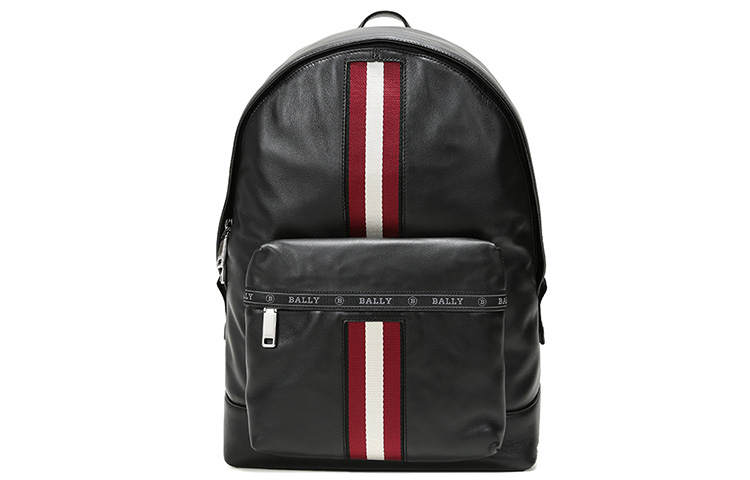 BALLY BALLY Leather Backpack Men's Black
