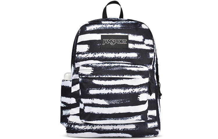 JanSport JanSport Polyester Backpack Regular Unisex Black White