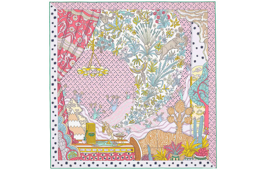 HERMES HERMES Scarves Women's Dark Pink