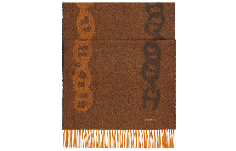 HERMES HERMES Knit Scarves Unisex Coffee