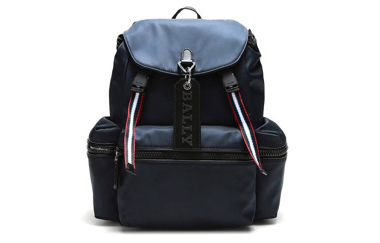 BALLY BALLY Fabric Backpack Men's Navy Blue