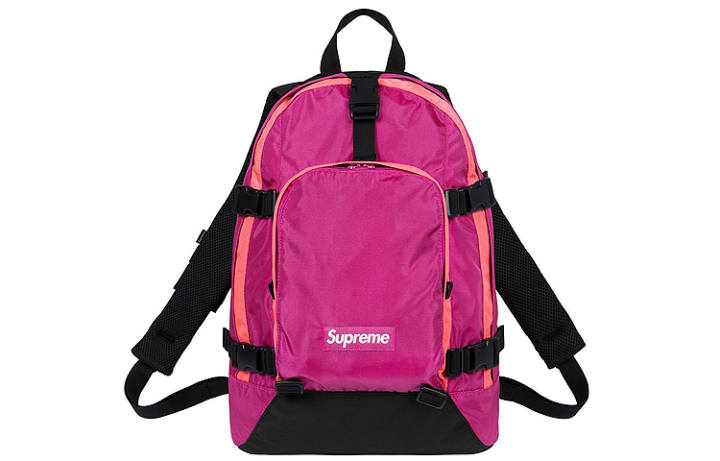 Supreme Supreme FW19Supreme FW19 Week 8 Athleisure Nylon Travel Bag Backpack Regular Unisex Rose Red