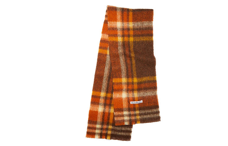Acne Studios Acne Studios Knit Scarves Unisex Brown Orange