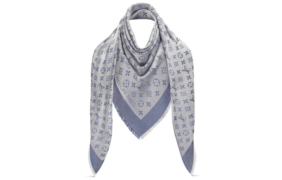 LOUIS VUITTON LOUIS VUITTON M76338 Monogram Denim Shawl