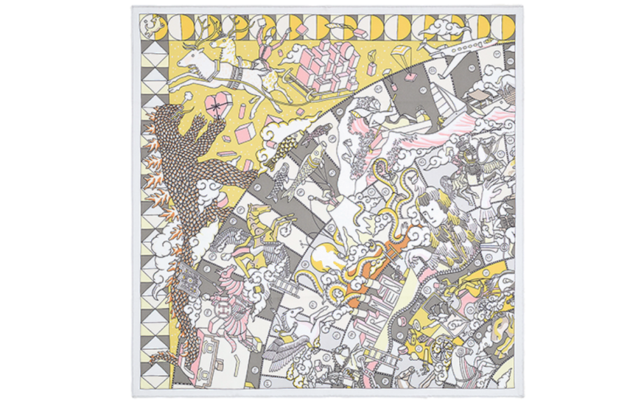 HERMES HERMES Scarves Women's Gray