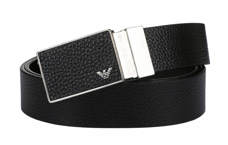 Emporio Armani classic square buckle belt