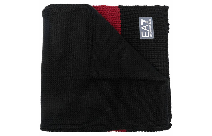EMPORIO ARMANI Knit Scarves Men's Black