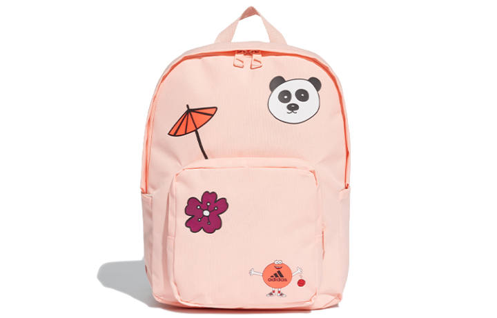 Adidas Adidas Polyester Backpack Regular Women's Hazy Coral Powder/Black
