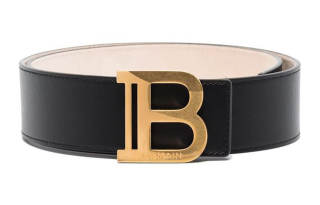BALMAIN Leather Belts Women's Black