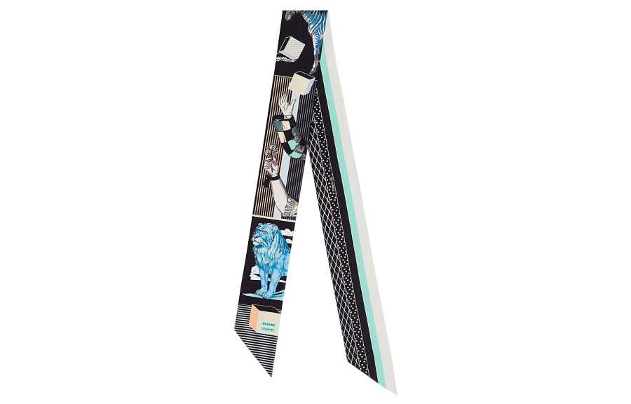 HERMES HERMES Silk Scarves Women's Black