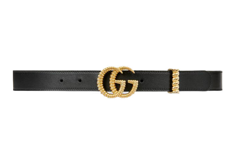 GUCCI GUCCI Torchon Double G Buckle Leather Belt 1W