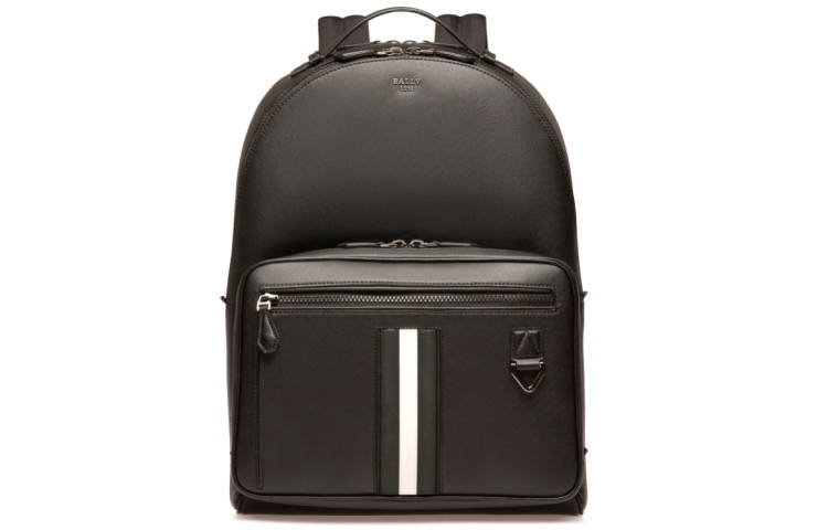 BALLY BALLY Leather Backpack Men's Black