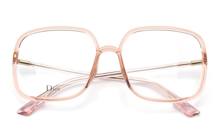 DIOR DIOR Plate And Metal Square Eyeglass Frames Unisex