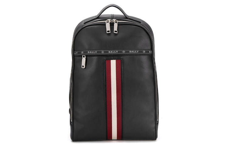 BALLY BALLY Cow Leather Backpack Men's Black