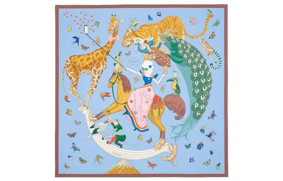 HERMES HERMES Dynamic Sharing By Hermes Scarves Women's