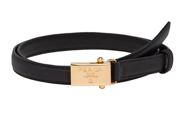PRADA PRADA Saffiano Leather Belts Women's