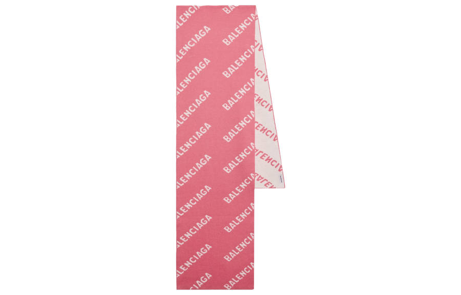 Balenciaga Knit Scarves Women's White Pink