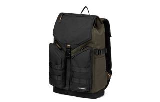 COMBACK Polyamide Laptop Bag Backpack Large Unisex Black/Green Color