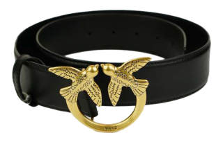 PINKO Leather Belts Unisex Black
