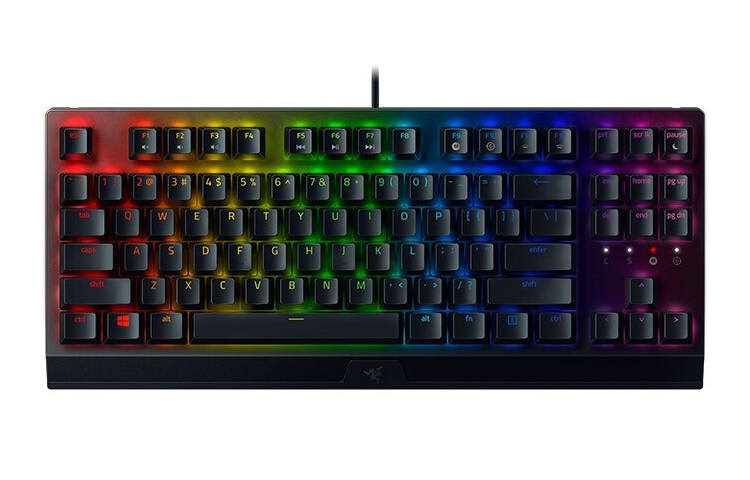Razer Razer Black Widow Spider V3 Competition Edition Wired Connection Green Switch Yellow Switch 87 Keys RGB