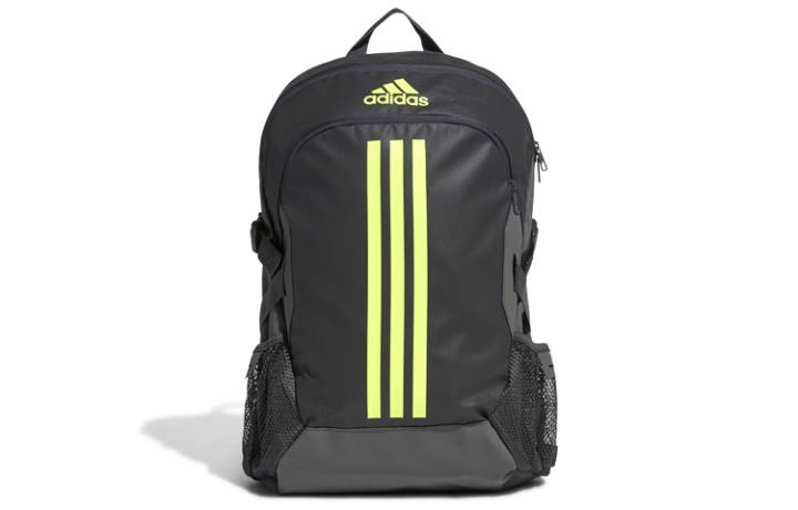 Adidas Adidas Polyester Backpack Regular Solid Gray/Bright Yellow Fluorescent