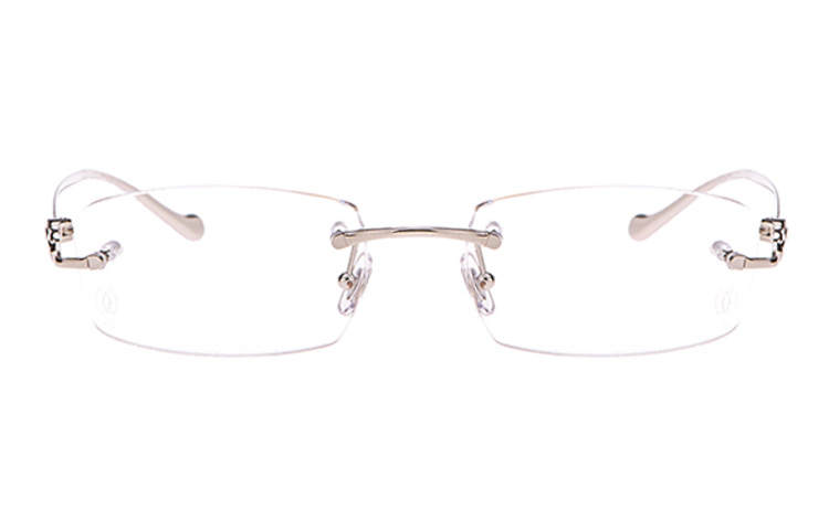 Cartier Cartier Rectangular Rimless Glasses