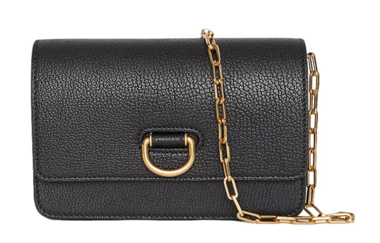 Burberry Goatskin Shoulder Bag, Crossbody Bag Mini Women's Black