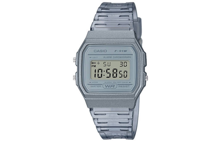 CASIO CASIO DIGITAL Small Block Quartz Movement Resin Strap Watch Men's Watches Gray Dial