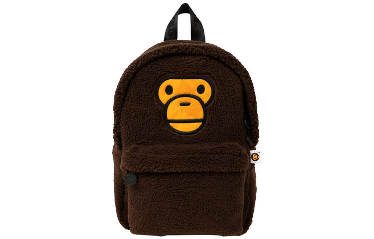 A BATHING APE A BATHING APE Polyester Backpack Unisex Brown