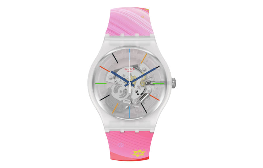 SWATCH SWATCH Unisex 41mm Skeleton Watch SO29Z105
