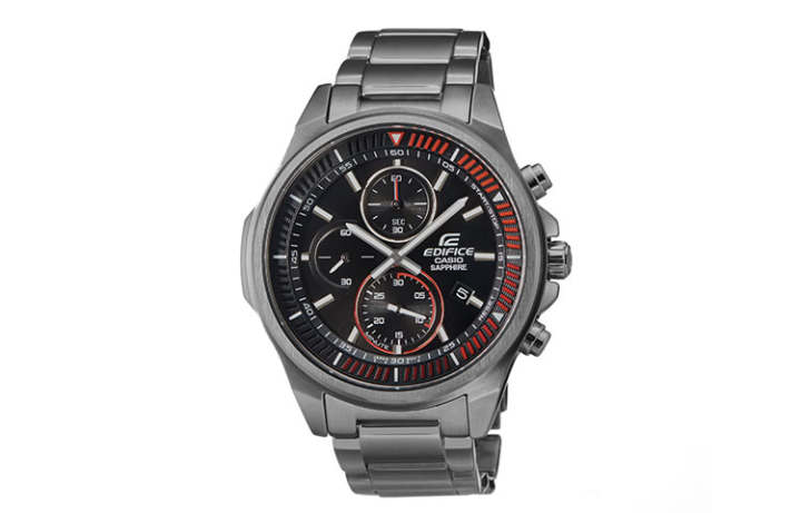 CASIO CASIO EDIFICE Collection Quartz Movement Stainless Steel Strap Watch 49.3mm Men's Watches Black Dial