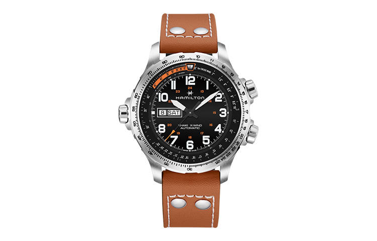 HAMILTON Khaki Aviation Collection Automatic Mechanical Movement Men's Watches Watch 45 Black Dial