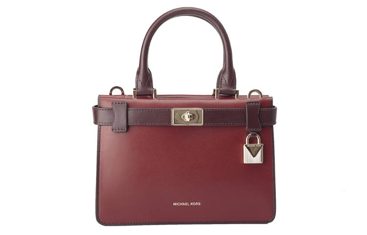 MICHAEL KORS Tatiana Cow Leather Handbag Mini Women's Red