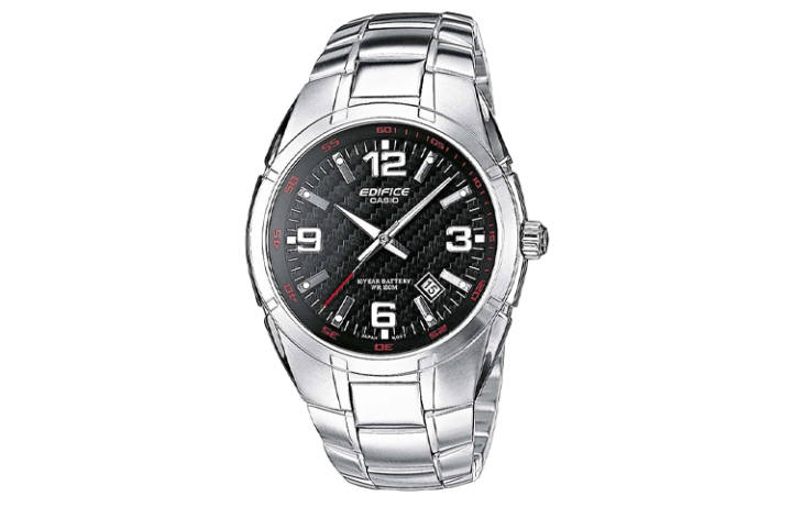 CASIO CASIO EDIFICE Quartz Movement Stainless Steel Strap Watch Men's Watches Black Dial