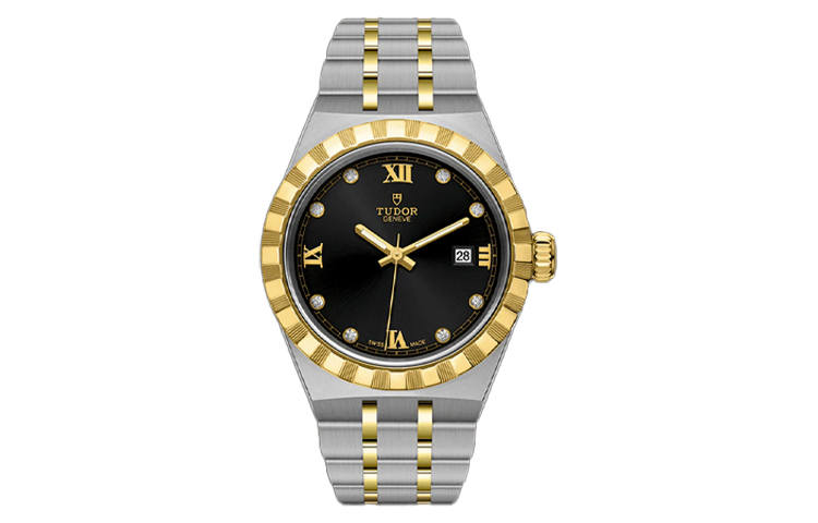 TUDOR Royal Collection Automatic Mechanical Movement Date Display Women's Watch 28mm Black Dial