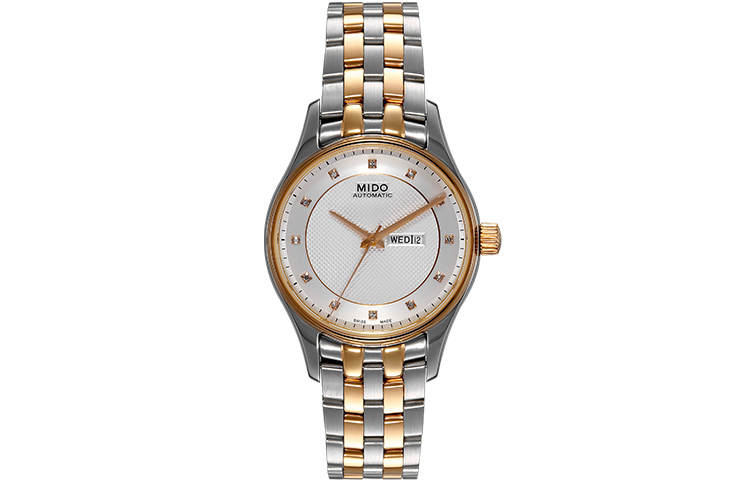 MIDO Women's Watch Automatic Mechanical Movement 50m Waterproof 33mm White Dial Stainless Steel Case