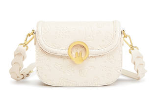 Miffy Pu Saddle Bag, Crossbody Bag Small Women's White