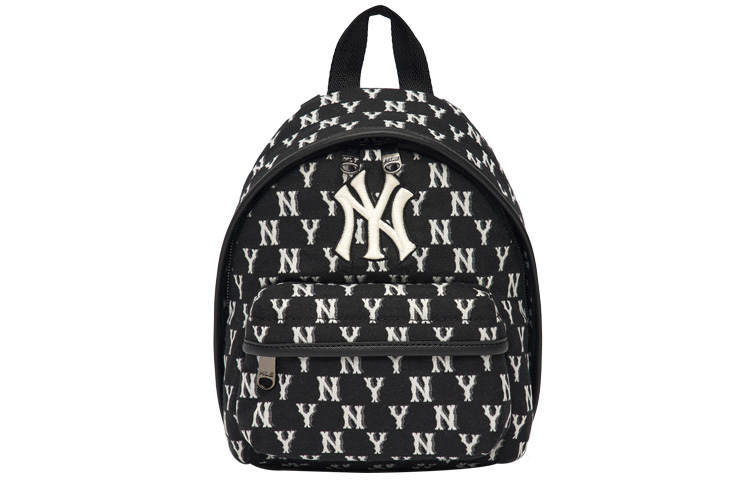 MLB MLB Monogram Collection Polyester Backpack Small Unisex Black