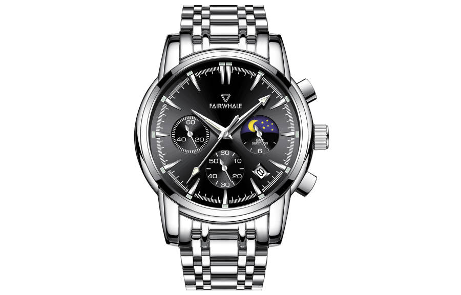 FAIRWHALE Driver Collection Men's Watch Quartz Movement Stainless Steel Watchband Watch Men's Watches