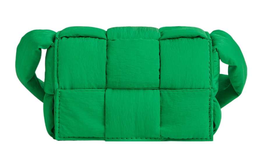 Bottega Veneta CASSETTE Pillow Bag Polyamide Shoulder Bag, Crossbody Bag Mini Women's Green