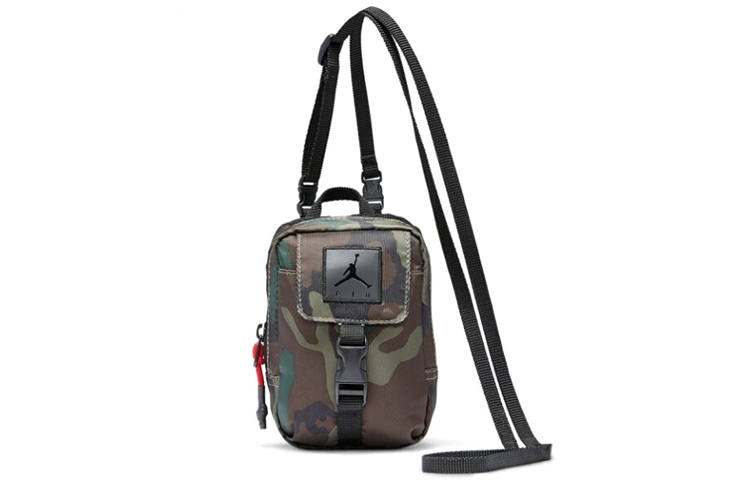 Jordan Jordan Polyester Cell Phone Pouch, Shoulder Bag, Crossbody Bag Regular Unisex Army Green