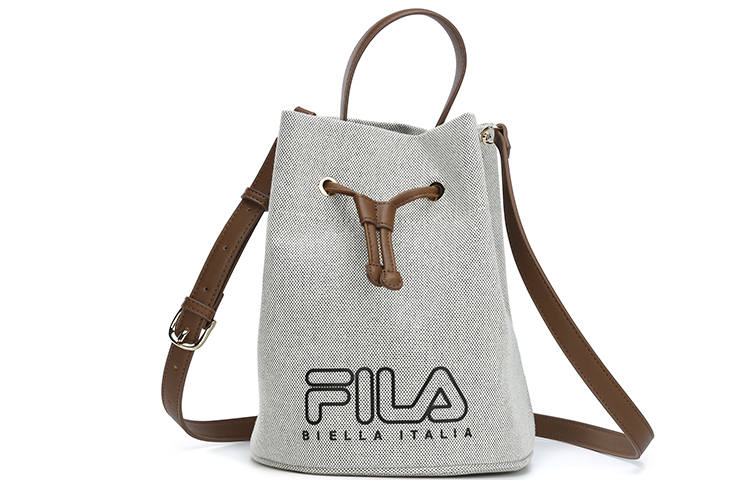FILA Pu Crossbody Bag, Portable Small Handbag Regular Women's Khaki