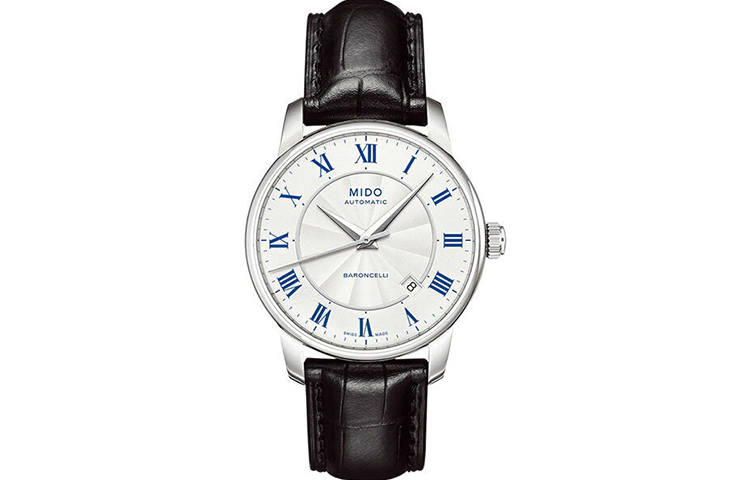 MIDO MIDO II Automatic Mechanical Movement Men's Watches Watch 38mm Silver Dial Leather Strap