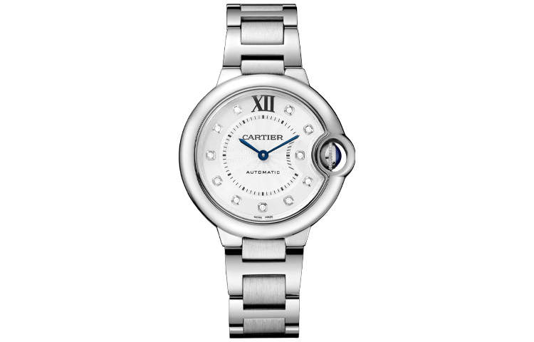 CARTIER Blue Balloon Collection Automatic Mechanical Movement Women's Watch 33mm White Dial
