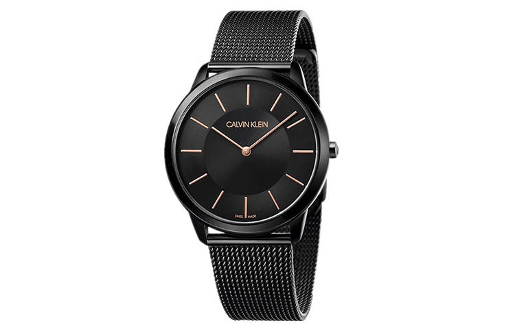 CALVIN KLEIN CK Quartz Wrist Watches Quartz Movement Stainless Steel Watchband Black Dial Unisex