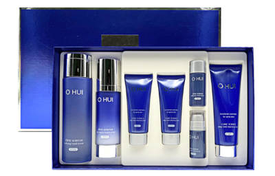 O HUI OUHUI Blue Refreshing Soothing Oil Control Acne Fighting Box Skincare Sets Tightening Hydrating