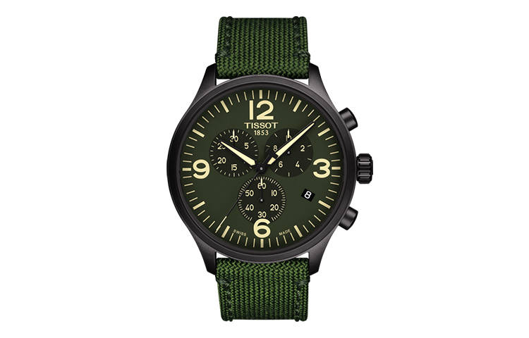 TISSOT Soko Collection Quartz Movement 100m Waterproof Men's Watches Watch 45mm Green Dial