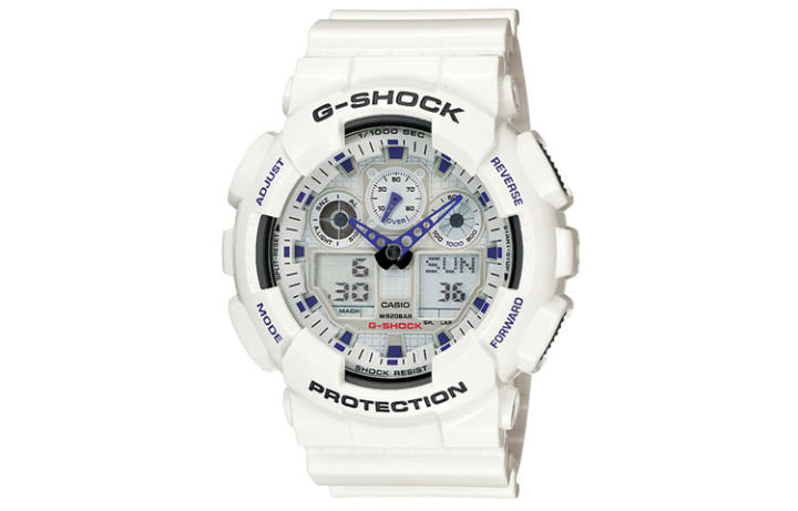 CASIO CASIO Men Liquid Crystal/Analog Dual Display Series Gray Watch GA-100A-7A